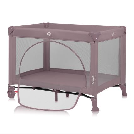 Lionelo - Prijenosni krevetić LAURA Pink Nude