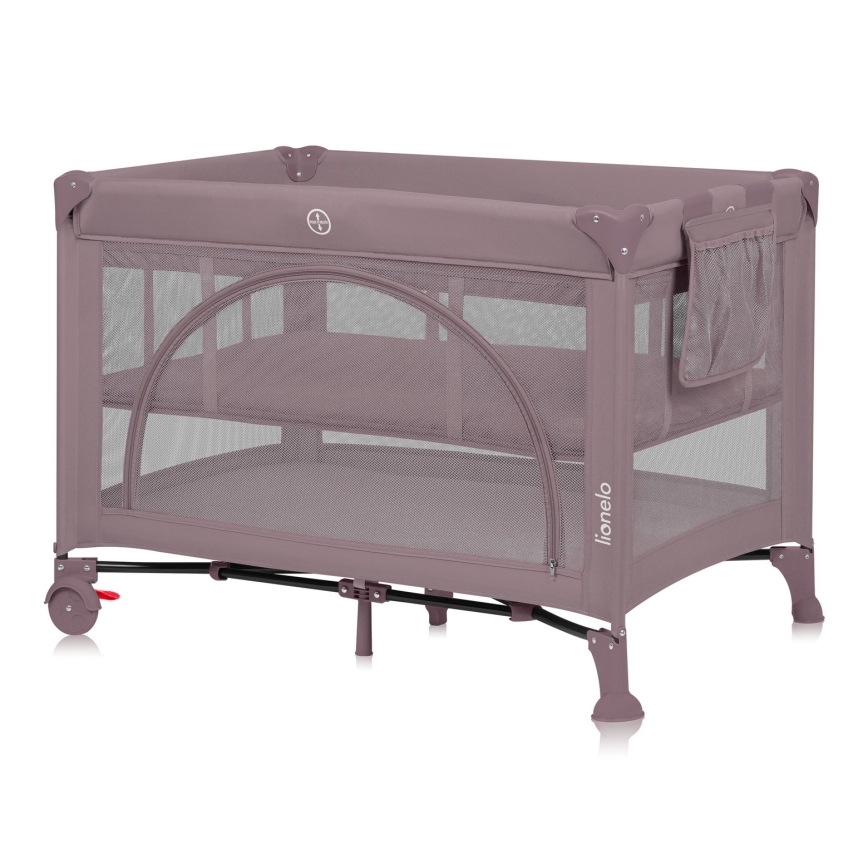 Lionelo - Prijenosni krevetić LAURA Pink Nude