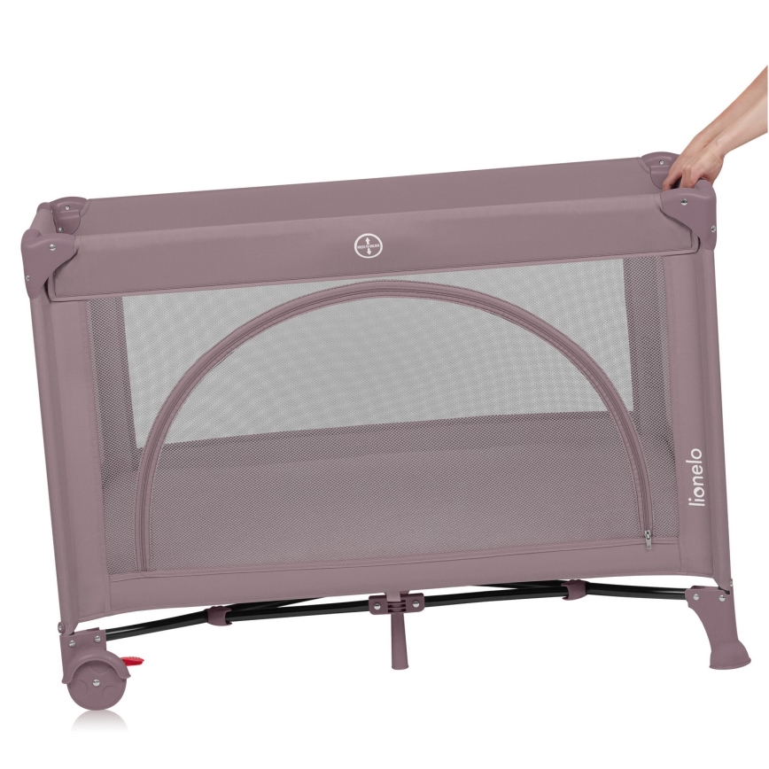 Lionelo - Prijenosni krevetić LAURA Pink Nude