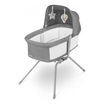 Lionelo - prijenosni krevetić MALIN Grey Stone