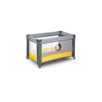 Lionelo - prijenosni krevetić STEFI sivi/žuti