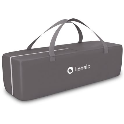 Lionelo - Prijenosni krevetić SVEN PLUS, siva/tirkizna