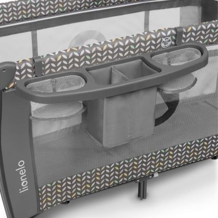 Lionelo - prijenosni krevetić SVEN PLUS sivi