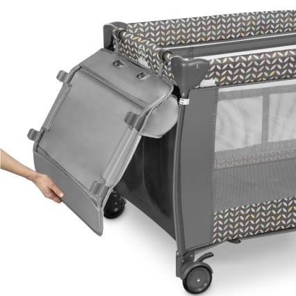 Lionelo - prijenosni krevetić SVEN PLUS sivi