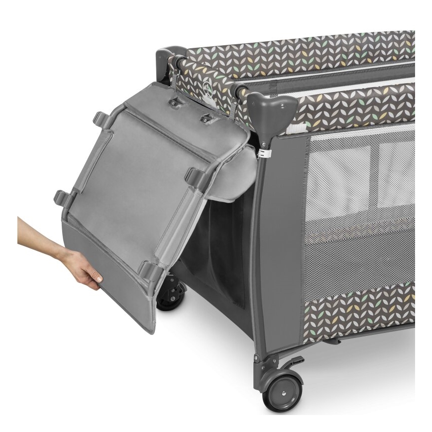 Lionelo - prijenosni krevetić SVEN PLUS sivi