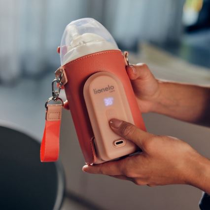 Lionelo - Punjač za bočice za grijanje THERMUP GO EVO 18W/5V ružičasta