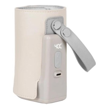 Lionelo - Punjivi grijač bočica THERMUP GO PLUS 10W/5V bež