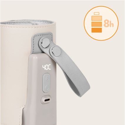 Lionelo - Punjivi grijač bočica THERMUP GO PLUS 10W/5V bež