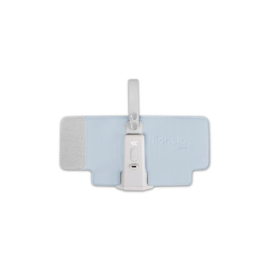 Lionelo - Punjivi grijač bočica THERMUP GO PLUS 10W/5V plava/siva