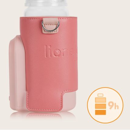 Lionelo - Punjivi grijač za bočice THERMUP GO EVO 18W/5V ružičasta