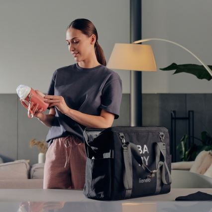 Lionelo - Punjivi grijač za bočice THERMUP GO EVO 18W/5V ružičasti