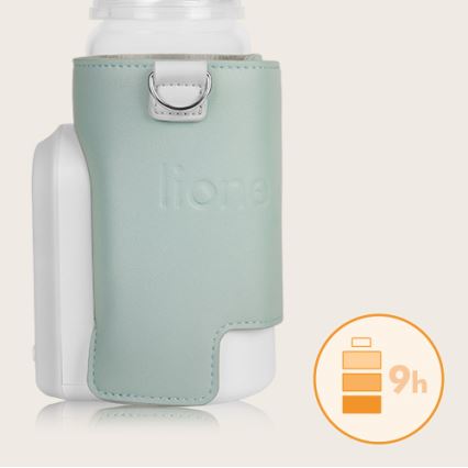 Lionelo - Punjivi grijač za bočice THERMUP GO EVO 18W/5V zelena/bijela