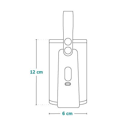 Lionelo - Punjivi grijač za bočice THERMUP GO PLUS 10W/5V plava/siva