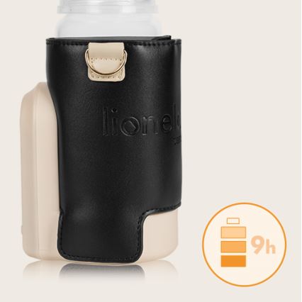 Lionelo - Punjivi ohřívač lahví THERMUP GO EVO 18W/5V crna/bež
