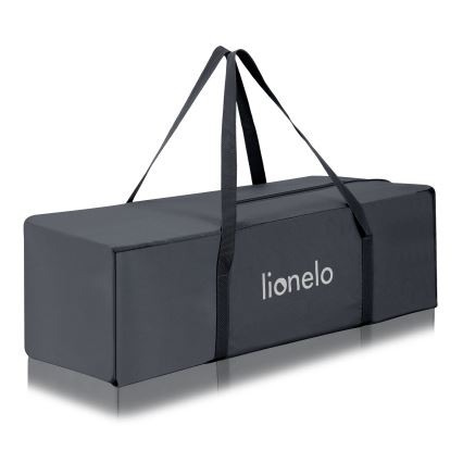 Lionelo - Putni dječji krevetić LAURA, betonsko-sive boje