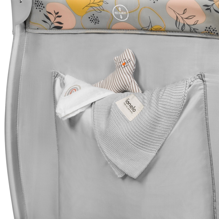 Lionelo - Putni dječji krevetić STEFI PLUS, roza/žuta