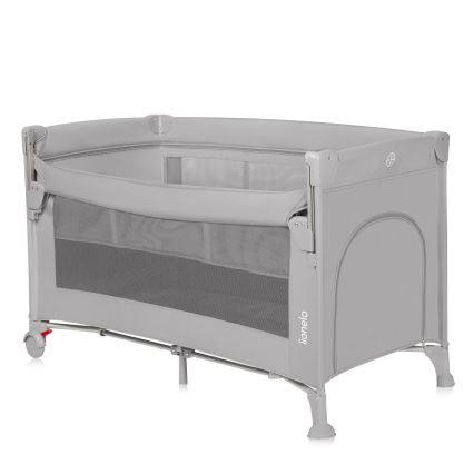 Lionelo - putni krevetić 3 u 1 ELLEN, sivi Concrete