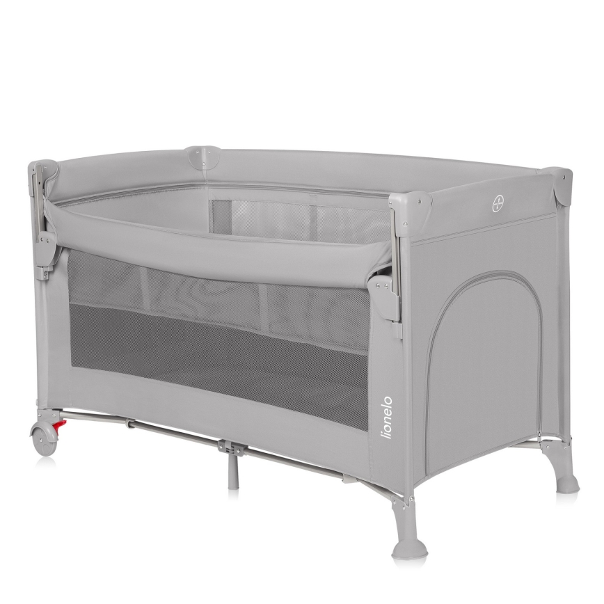 Lionelo - putni krevetić 3 u 1 ELLEN, sivi Concrete