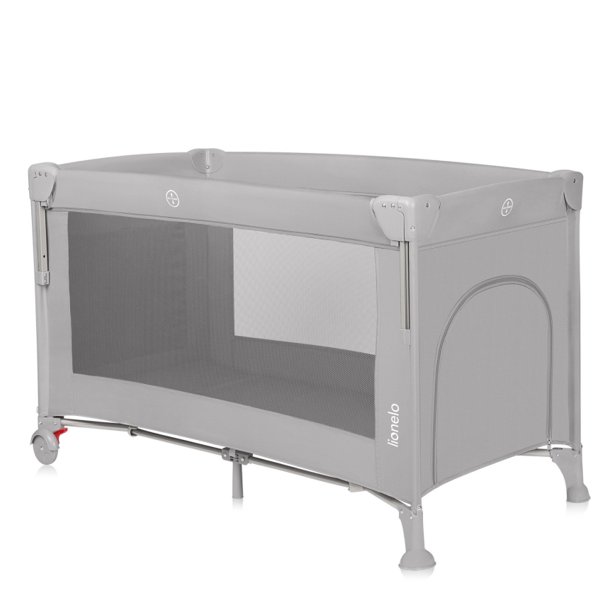 Lionelo - putni krevetić 3 u 1 ELLEN, sivi Concrete