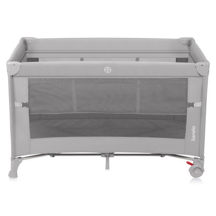 Lionelo - putni krevetić 3 u 1 ELLEN, sivi Concrete