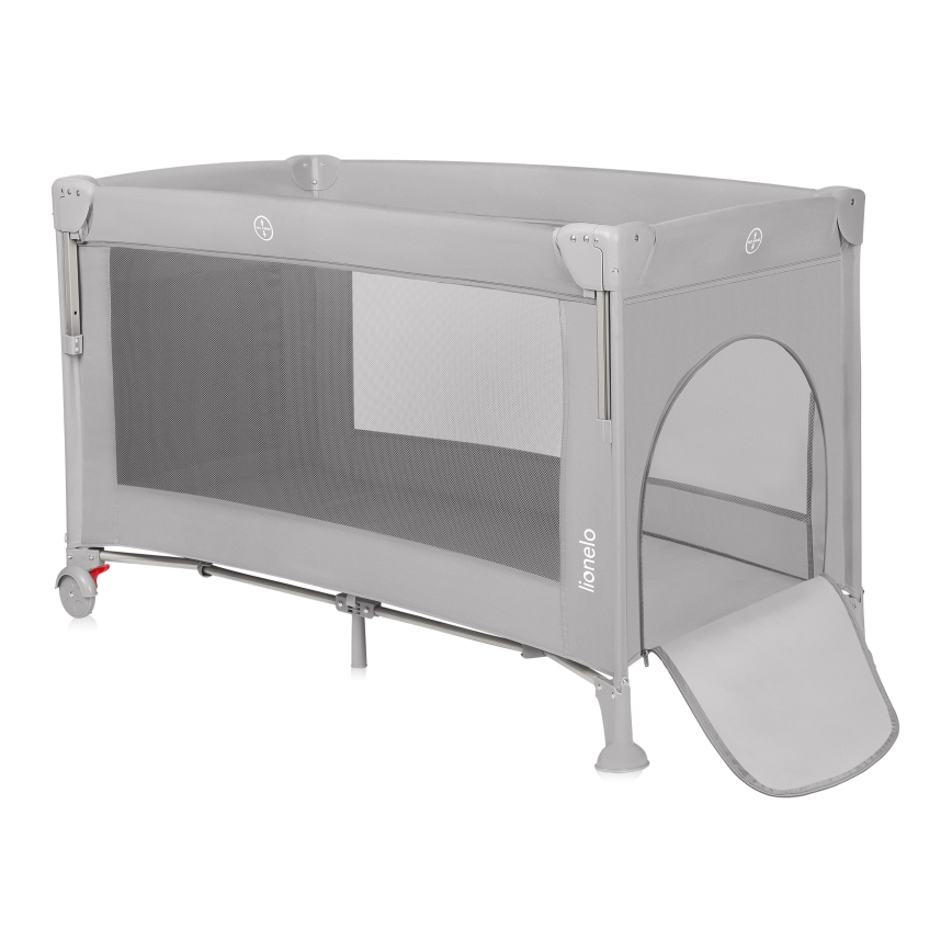 Lionelo - putni krevetić 3 u 1 ELLEN, sivi Concrete