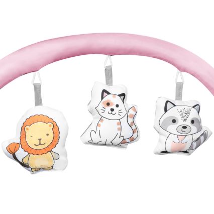 Lionelo - Putni krevetić FLOWER Flamingo