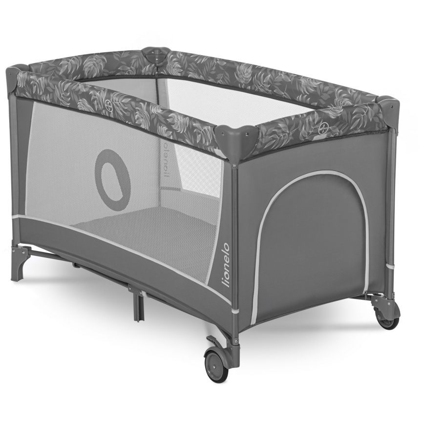Lionelo - Putni krevetić FLOWER Grey Stone