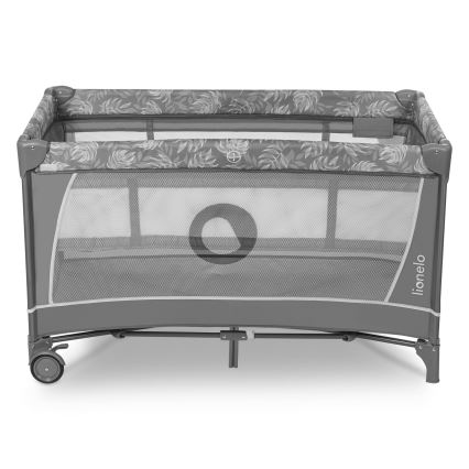 Lionelo - Putni krevetić FLOWER Grey Stone