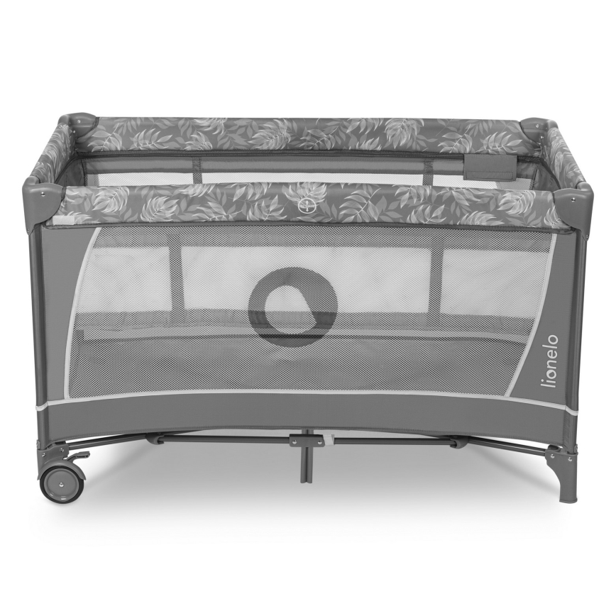 Lionelo - Putni krevetić FLOWER Grey Stone