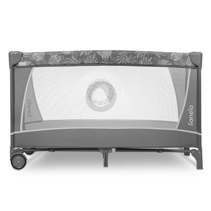 Lionelo - Putni krevetić FLOWER Grey Stone