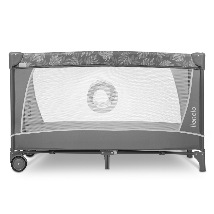 Lionelo - Putni krevetić FLOWER Grey Stone
