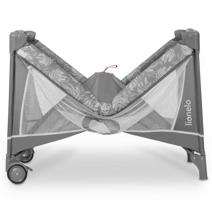 Lionelo - Putni krevetić FLOWER Grey Stone