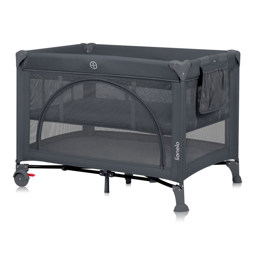 Lionelo - Putni krevetić LAURA Grey Concrete