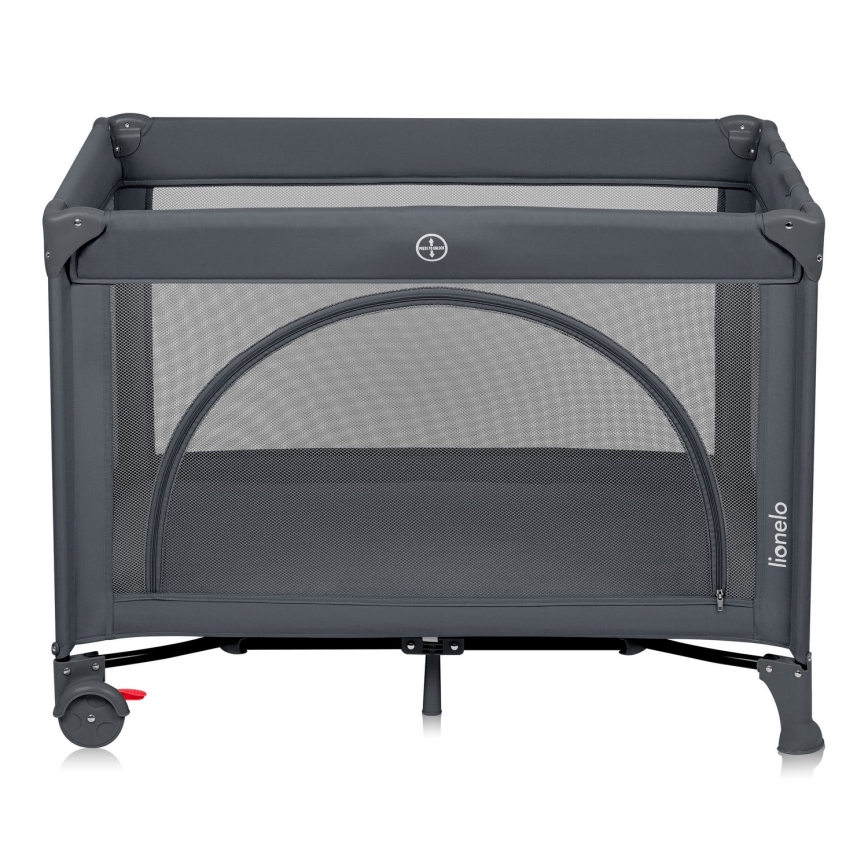 Lionelo - Putni krevetić LAURA Grey Concrete