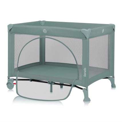 Lionelo - Putni krevetić LAURA Zelena kadulja