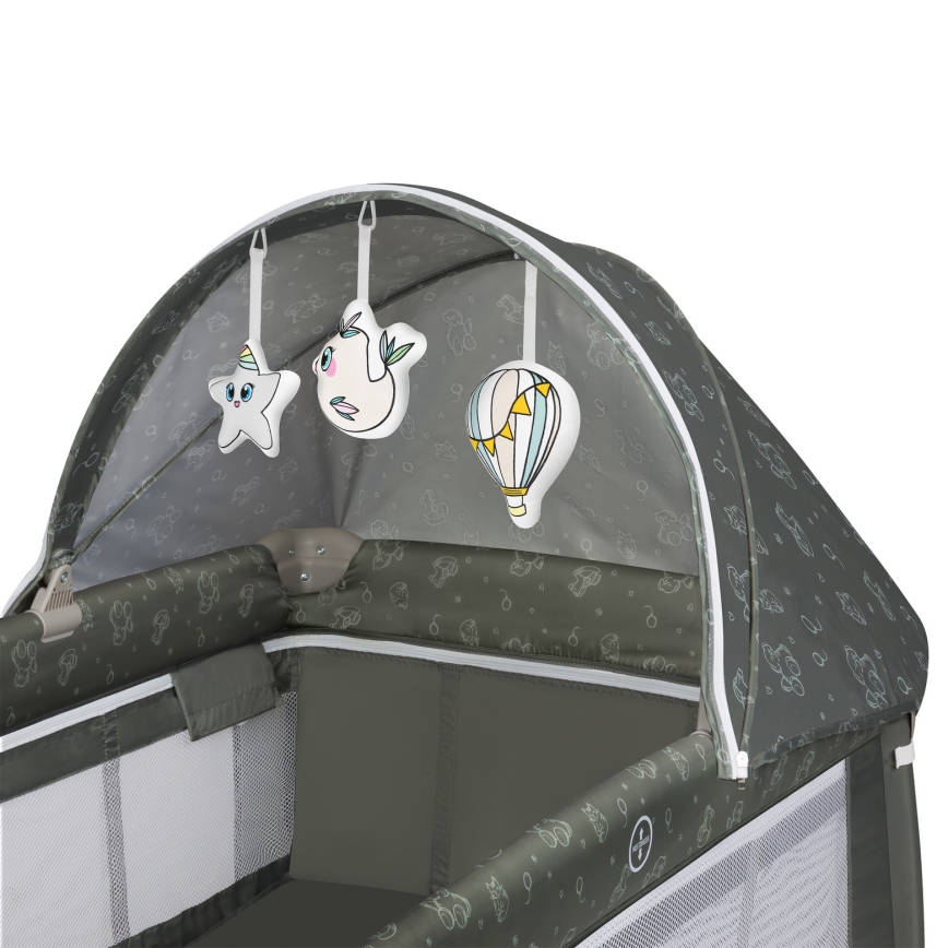 Lionelo - Putni krevetić SVEN PLUS Beige Olive