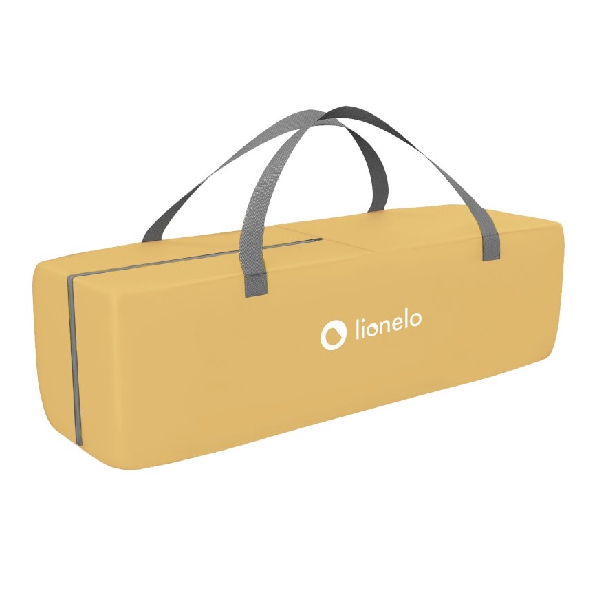 Lionelo - Putni krevetić SVEN PLUS siva/žuta