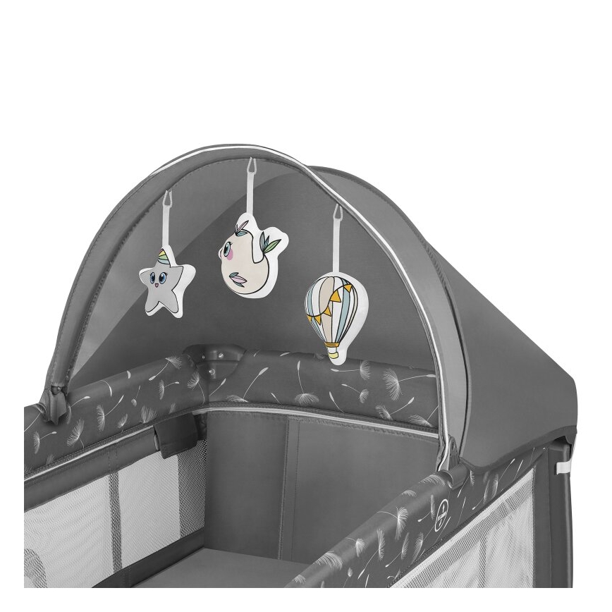 Lionelo - Putni krevetić SVEN PLUS sivi