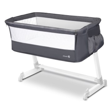 Lionelo - putni krevetić THEO tamno siva