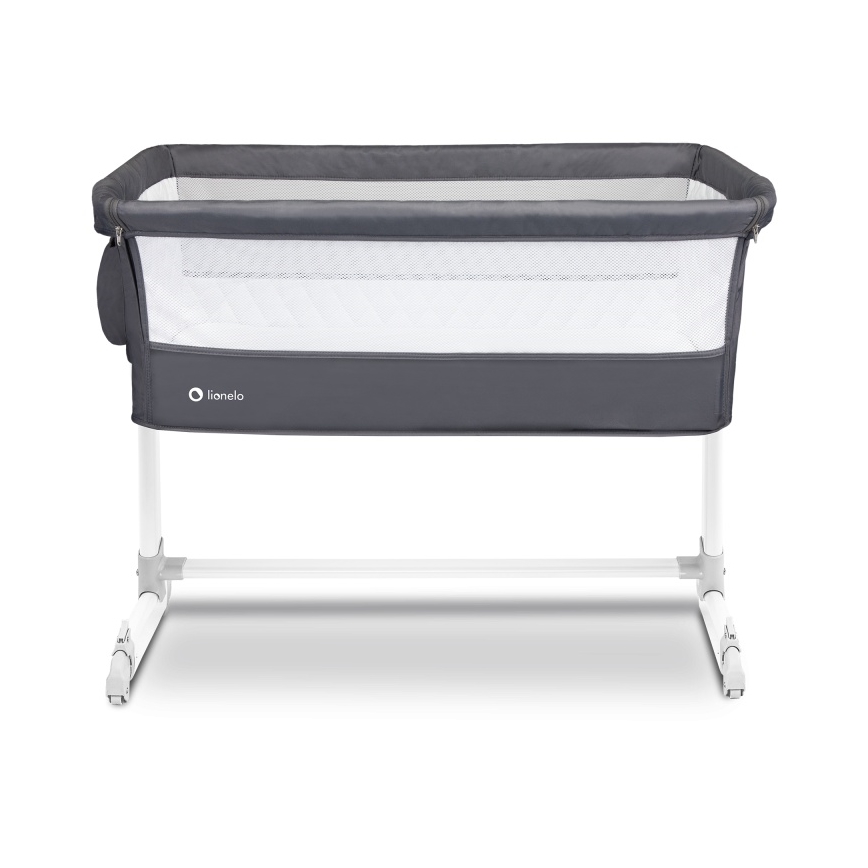 Lionelo - putni krevetić THEO tamno siva