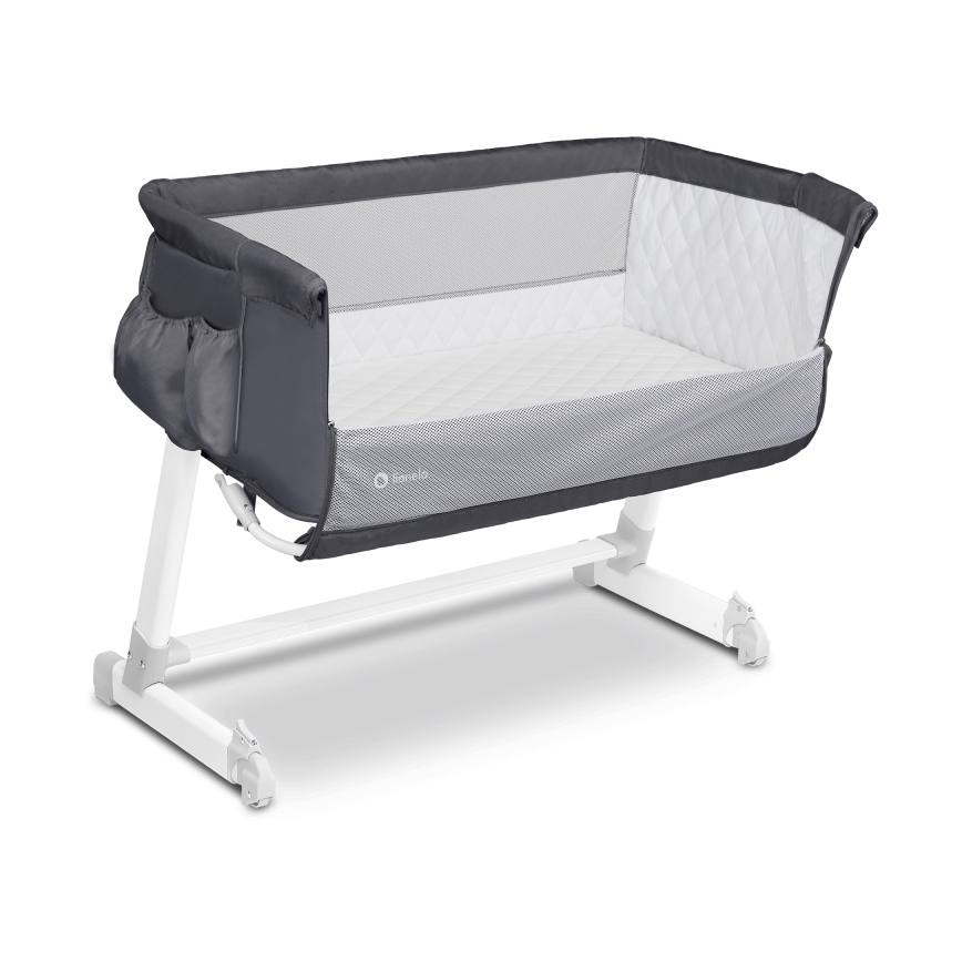 Lionelo - putni krevetić THEO tamno siva