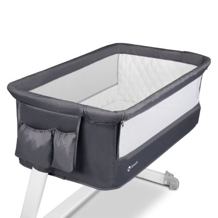 Lionelo - putni krevetić THEO tamno siva