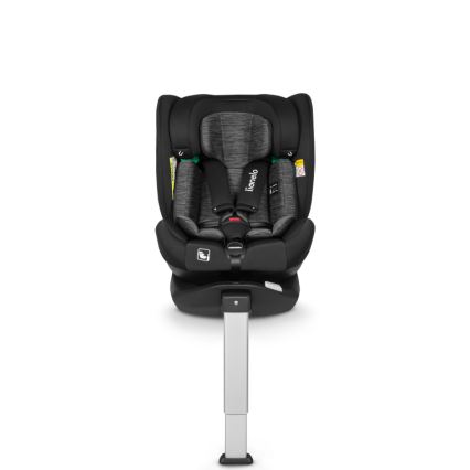 Lionelo - Rotirajuća autosjedalica BRAAM i-Size 40-150 cm s bazom, Black Carbon