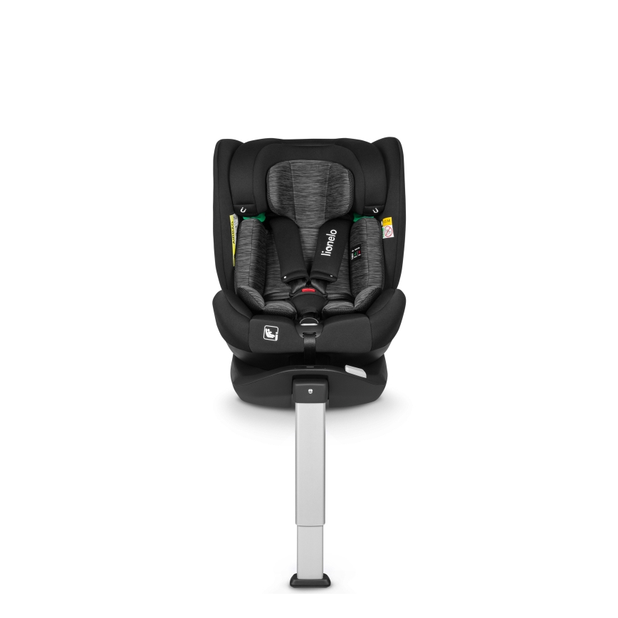 Lionelo - Rotirajuća autosjedalica BRAAM i-Size 40-150 cm s bazom, Black Carbon