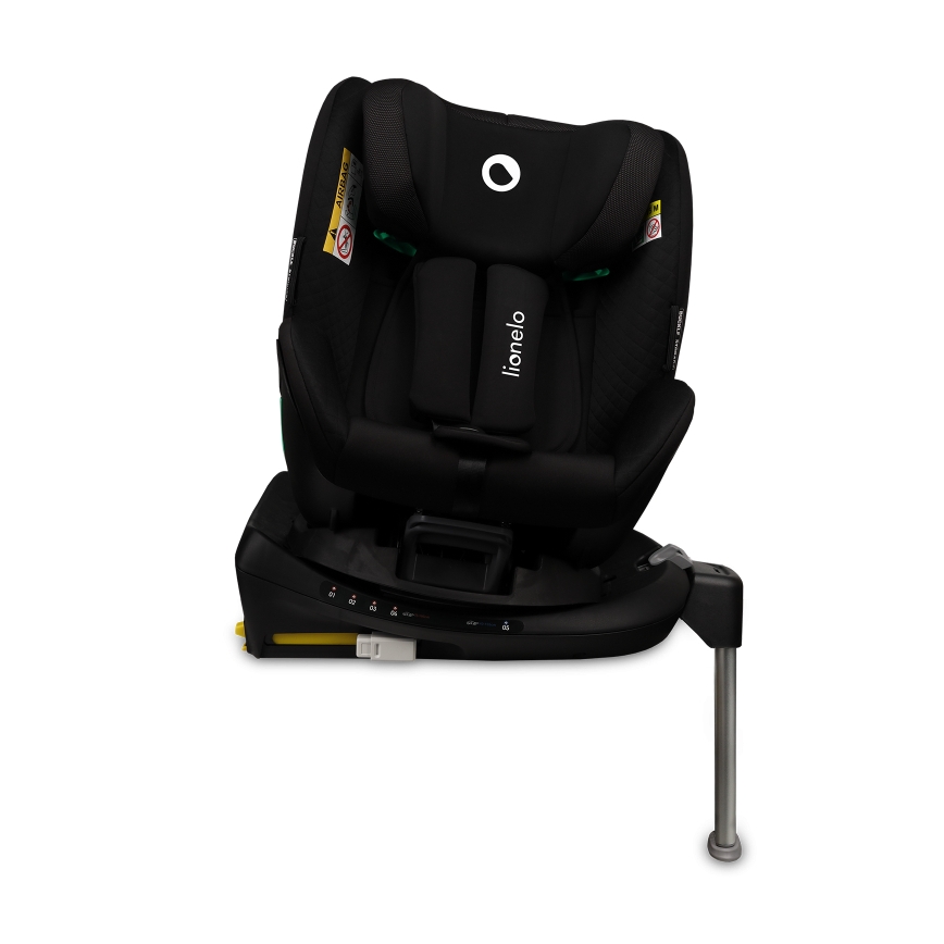 Lionelo - Rotirajuća autosjedalica s bazom ANTOON PLUS i-Size 40-105 cm Crni Oniks