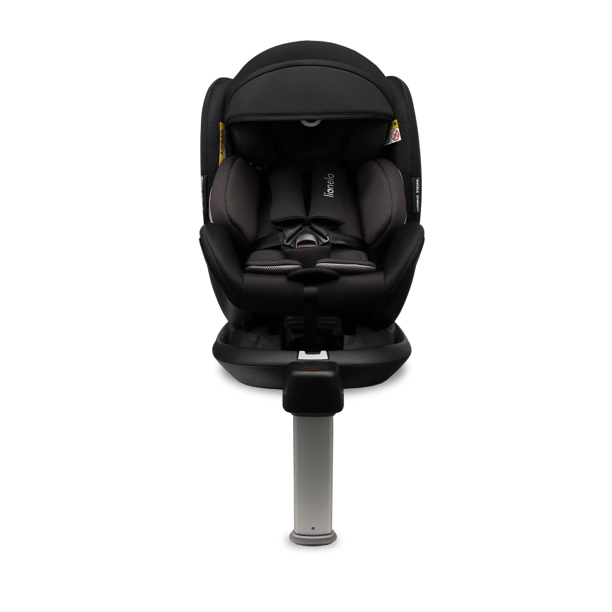 Lionelo - Rotirajuća autosjedalica s bazom ANTOON PLUS i-Size 40-105 cm Crni Oniks