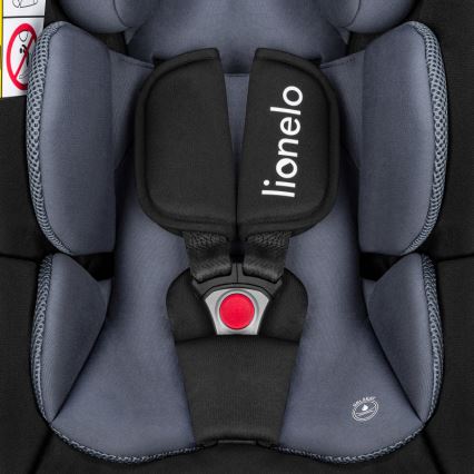 Lionelo - Rotirajuća autosjedalica s bazom ASTRID SET i-Size 40-87 cm, crno-siva