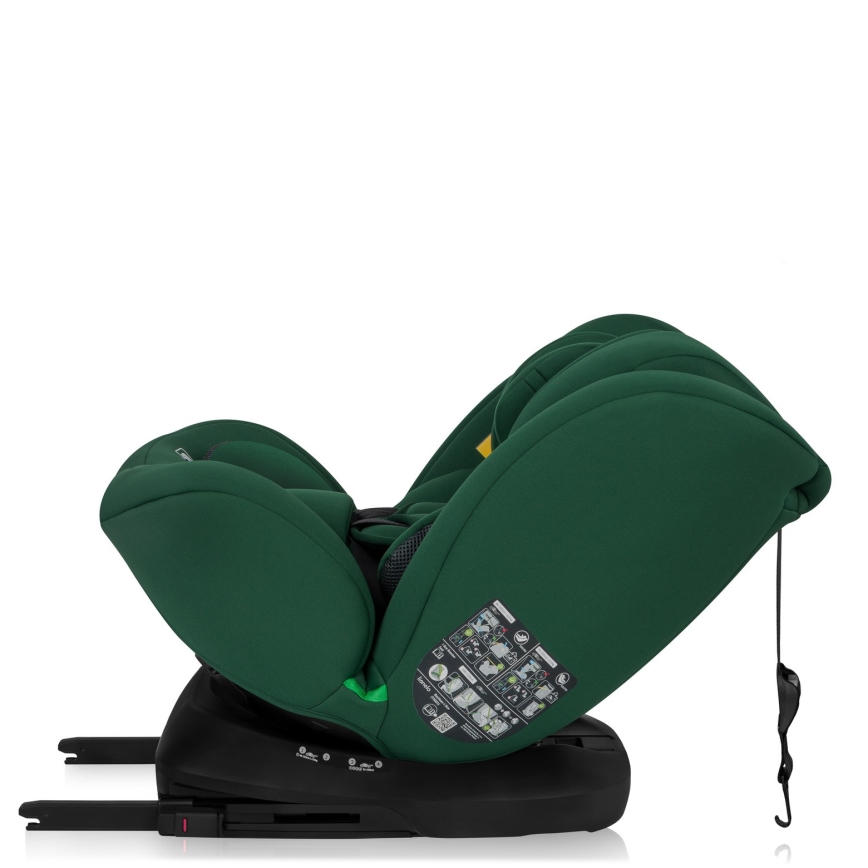 Lionelo - Rotirajuća autosjedalica s bazom BASTIAAN i-Size 40-150 cm Green Forest