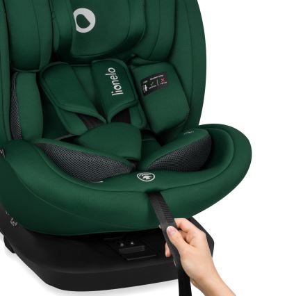 Lionelo - Rotirajuća autosjedalica s bazom BASTIAAN i-Size 40-150 cm Green Forest