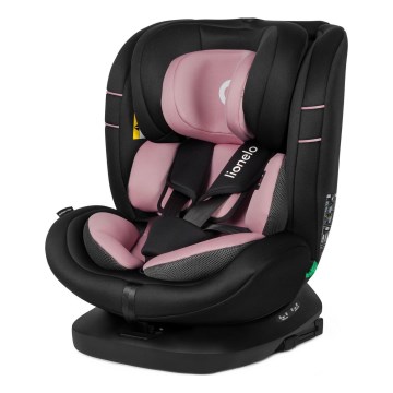 Lionelo - Rotirajuća autosjedalica s bazom BASTIAAN i-Size 40-150 cm Pink Rose